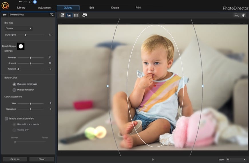 Nella modalità Guidato di CyberLink PhotoDirector crei una copia della tua immagine per la creazione, in modo che l'originale rimanga intatto