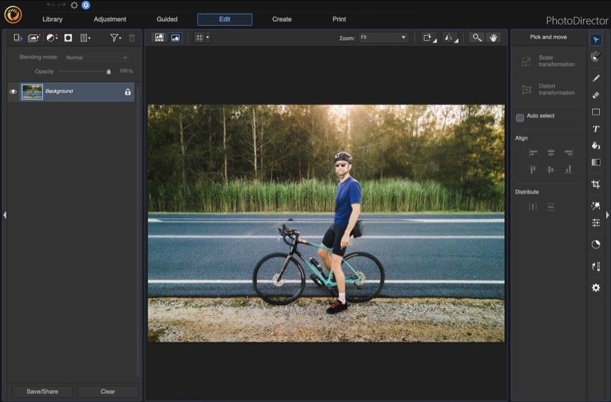 Nella modalità Modifica CyberLink PhotoDirector dimostra le sue ambizioni di essere qualcosa di più in ambito fotografico