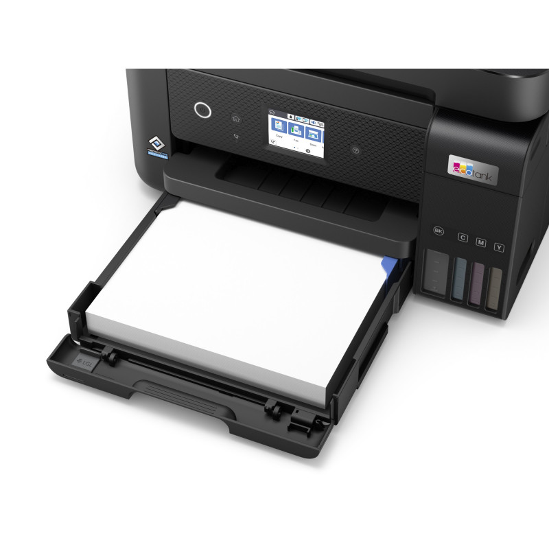 La Epson EcoTank ET-4850 ha un vassoio carta a caricamento frontale da 250 fogli