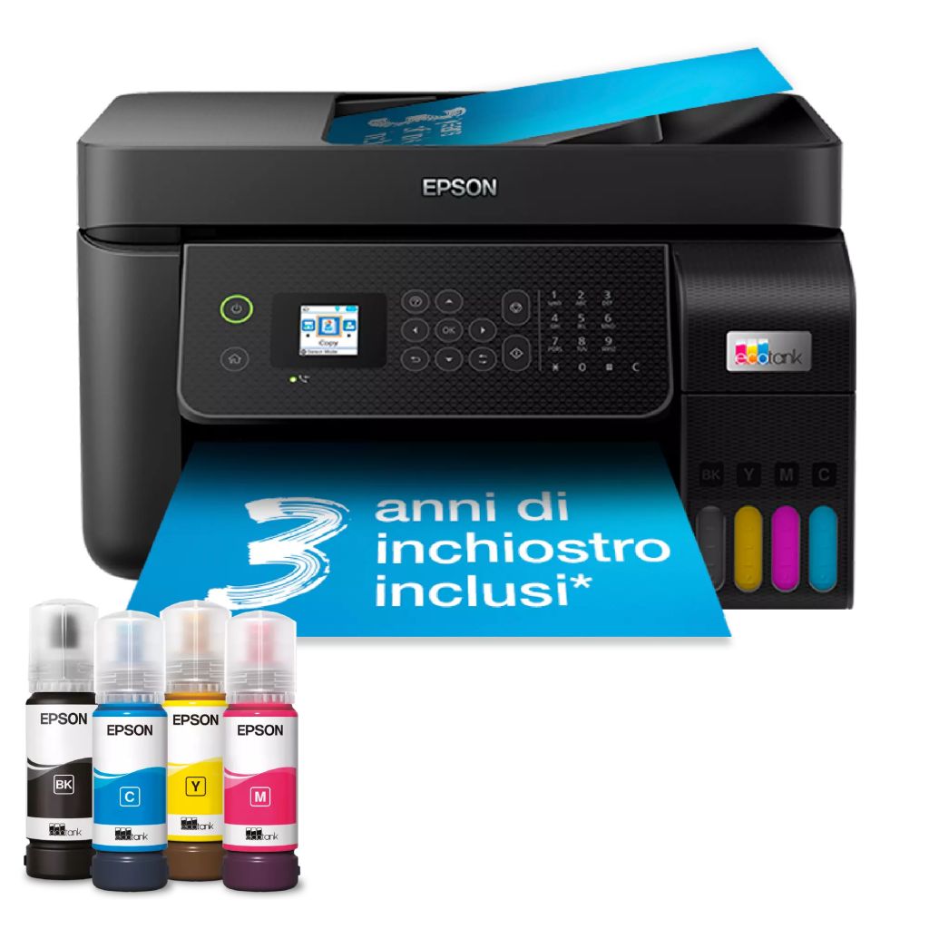 La Epson EcoTank ET-4850 beneficia dell’estensione di garanzia a 3 anni