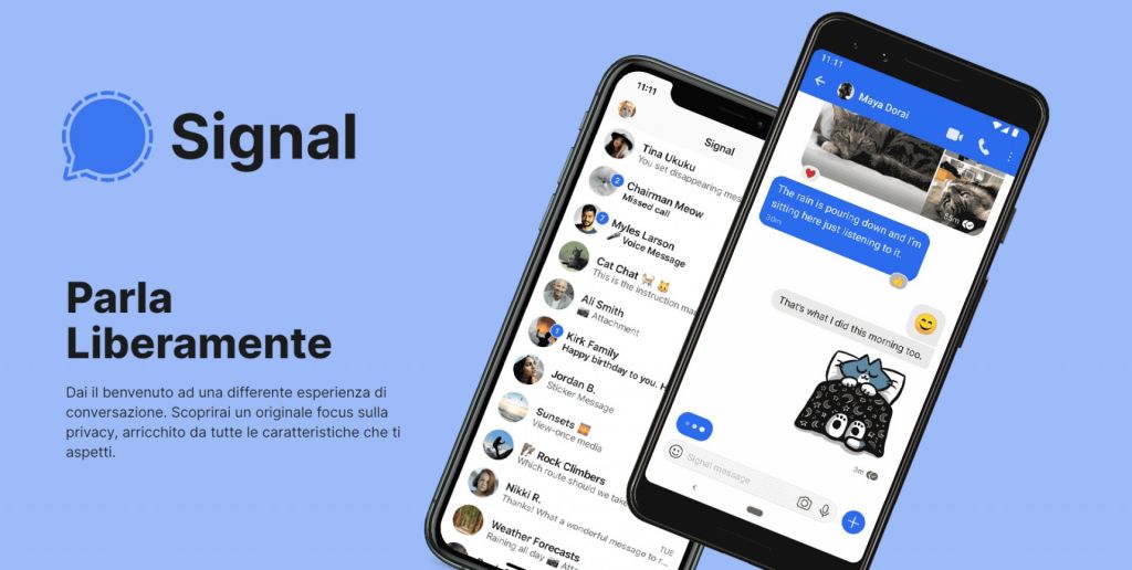 Signal è altamente raccomandato da alcuni dei principali sostenitori della privacy e della sicurezza