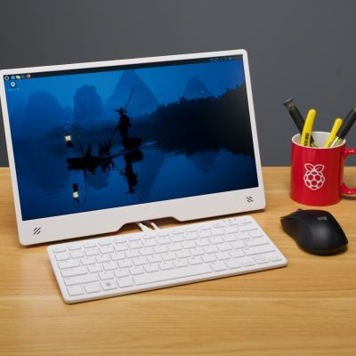 Raspberry Pi 500 con schermo portatile da 15.6 pollici